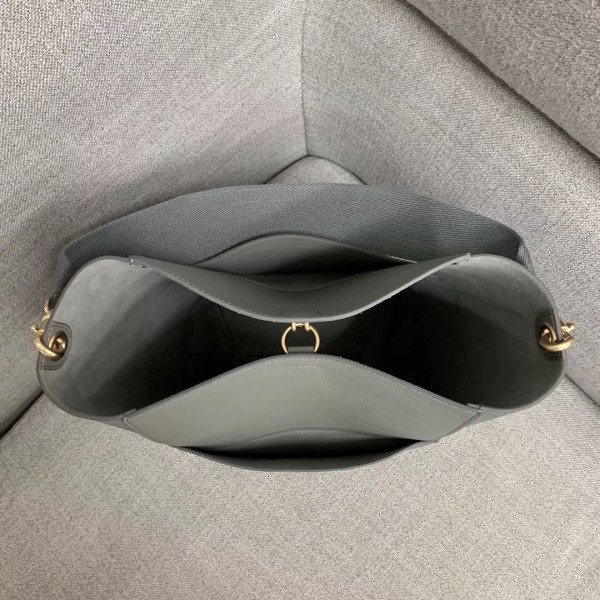 Celine Sangle Bucket Bag In Cloud Grained Calfskin High