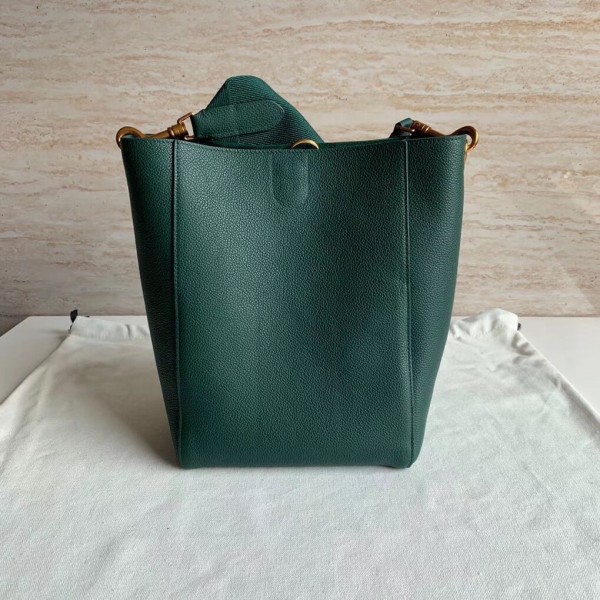 Celine Sangle Small Bucket Bag In Amazone Grained Calfskin High