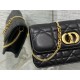 Dior MISS CARO POUCH WITH CHAIN Macrocannage Lambskin High