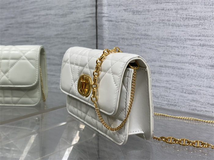 Dior MISS CARO POUCH WITH CHAIN Macrocannage Lambskin High