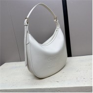 HELOISE CUIR TRIOMPHE BAG IN SUPPLE CALFSKIN White High