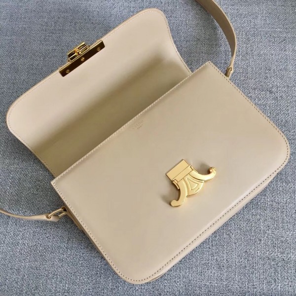 Celine Triomphe Medium Bag Calfskin Nude High