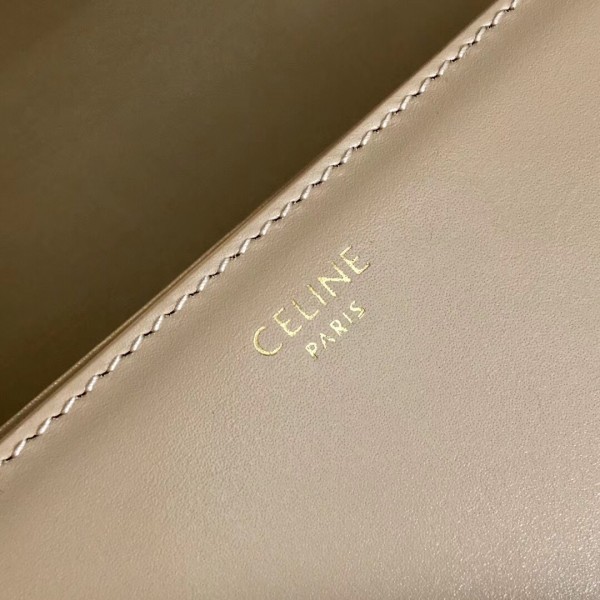 Celine Triomphe Medium Bag Calfskin Nude High