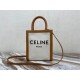 Mini Vertical Cabas Celine In Textile With Celine And Calfskin High