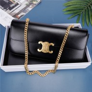 Celine CHAIN BAG TRIOMPHE IN SHINY CALFSKIN High