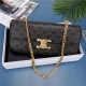 Celine CHAIN BAG TRIOMPHE IN TRIOMPHE CANVAS High