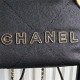 Chanel 22 MINI HANDBAG Shiny Grained Calfskin, Enamel & Gold-Tone Metal Black AS3980 High