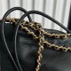 Chanel 22 MINI HANDBAG Shiny Grained Calfskin, Enamel & Gold-Tone Metal Black AS3980 High