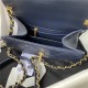 Chanel 22 MEDIUM HANDBAG Shiny Calfskin & Gold-Tone Metal AS3261 Lake High