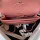 Small CLASSIC HANDBAG Lambskin Gold Metal D-Pink A