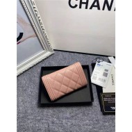 BOY Chanel CARD HOLDER Grained Calfskin & Gold-Tone Metal High