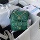 Chanel Duma Backpack 2908 Lambskin Gold-Tone Metal Green A