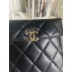 Chanel SMALL BOX BAG Lambskin & Gold Metal Black High