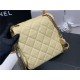 BACKPACK Grained Calfskin & Gold-Tone Metal AS3108 Beige High