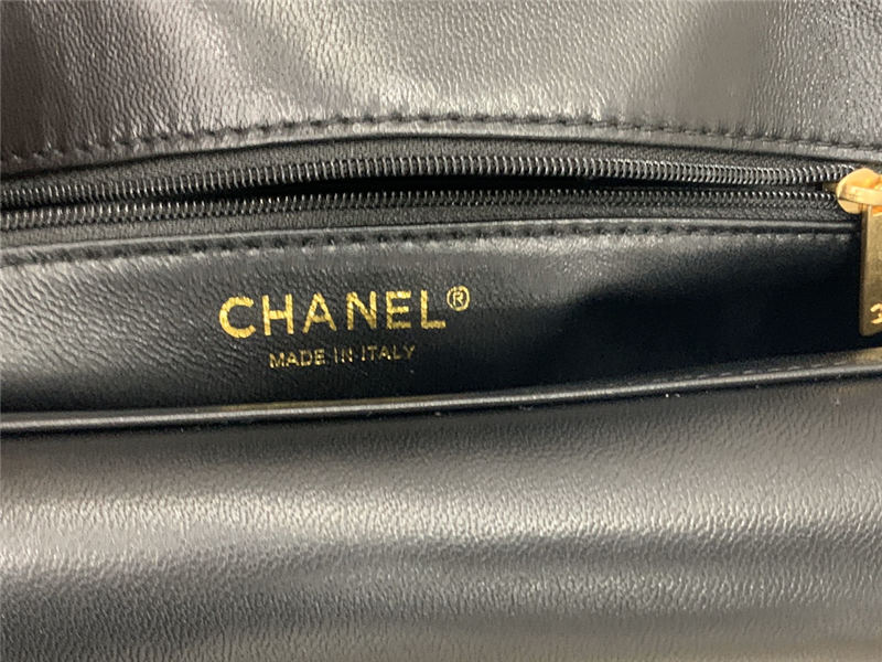 Chanel Flap Bag 57276 Lambskin Black High