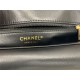 Chanel Flap Bag 57276 Lambskin Black High