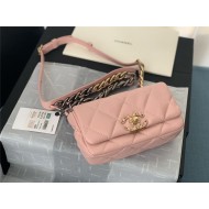 Chanel 19 Waist Bag AS1163 Lambskin Pink High