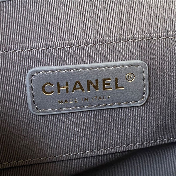 Chanel Duma Backpack 2908 Lambskin Gold-Tone Metal Grey A