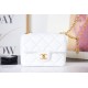 Chanel MINI FLAP BAG AS2693 Lambskin & Gold Metal White High