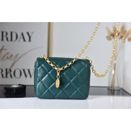 Chanel MINI FLAP BAG AS2693 Lambskin & Gold Metal Green High