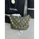 HOBO HANDBAG AS3562 Lambskin & Gold-Tone Metal Green High