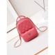 Chanel Mini Backpack Grained Calfskin Gold-Tone Metal AP3753 Rose High