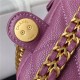 BACKPACK Grained Calfskin & Gold-Tone Metal AS3108 Purple A