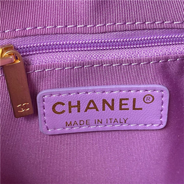 BACKPACK Grained Calfskin & Gold-Tone Metal AS3108 Purple A