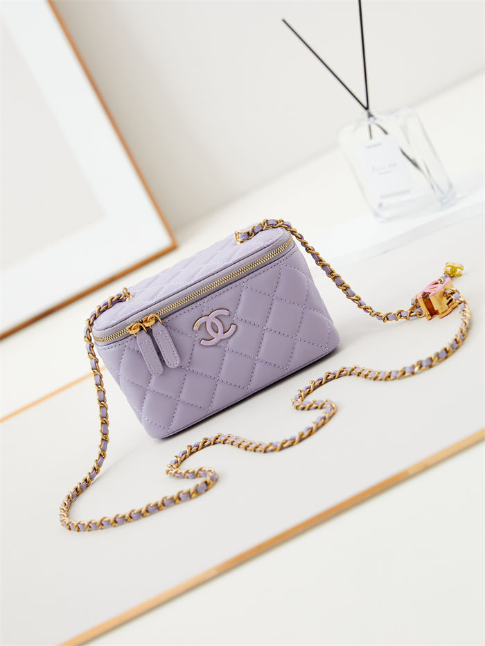 Chanel Vanity with Chain AP3940 Lambskin Lilac High