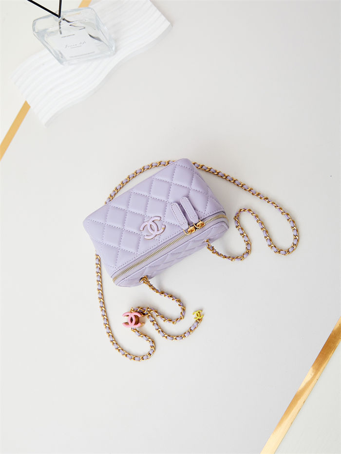 Chanel Vanity with Chain AP3940 Lambskin Lilac High