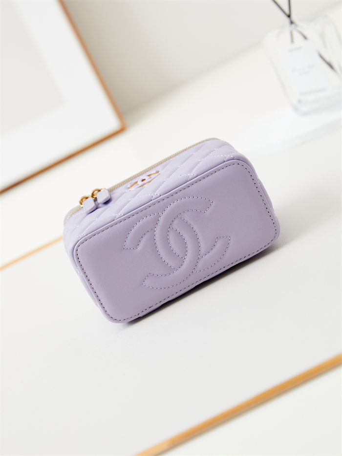 Chanel Vanity with Chain AP3940 Lambskin Lilac High