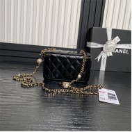 Chanel Vanity with Chain AP4283 Lambskin Black High