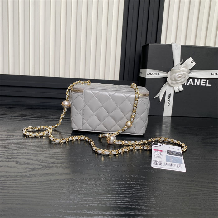 Chanel Vanity with Chain AP4283 Lambskin Grey High