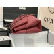 Chanel FLAP BAG Calfskin A8095 Burgundy High