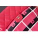 Chanel SHOPPING BAG AS2306 Printed Fabric & Gold-Tone Metal Gradient Red High