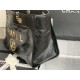 SHOPPING BAG Shiny Calfskin Crystal Pearls Strass Enamel Gold-Tone & Ruthenium-Finish Metal Black High