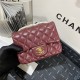 Supermini CLASSIC HANDBAG Lambskin Gold Burgundy B