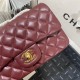 Mini CLASSIC HANDBAG Lambskin Gold Metal Burgundy B