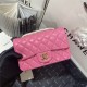 Mini CLASSIC HANDBAG Lambskin Gold Metal Pink B