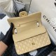 Medium CLASSIC HANDBAG Lambskin Beige Gold Metal B