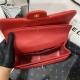 Large CLASSIC HANDBAG Lambskin Gold Metal Red B