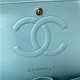 Medium CLASSIC HANDBAG Grained Calfskin Mint Silver Metal A