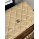 Classic Wallet on Chain AP0250 Lambskin Beige Silver Metal B