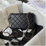 Chanel CAMERA BAG AS4817 Lambskin Black A