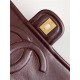 Chanel LARGE FLAP BAG AS5145 Shiny Crumpled Calfskin Brown High