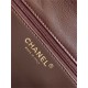 Chanel LARGE FLAP BAG AS5145 Shiny Crumpled Calfskin Brown High