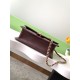 Chanel LARGE FLAP BAG AS5145 Shiny Crumpled Calfskin Brown High