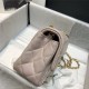 Mini FLAP BAG Lambskin Gold-Metal AS1787 Nude A