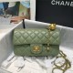 Mini FLAP BAG Lambskin Gold-Metal AS1787 Green A