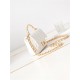 SMALL FLAP BAG WITH TOP HANDLE Shiny Lambskin & Gold-Tone Metal AS4023 White A